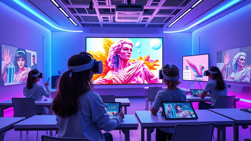 AI in Virtual Art Classes for Students 3 ai enhances virtual art education