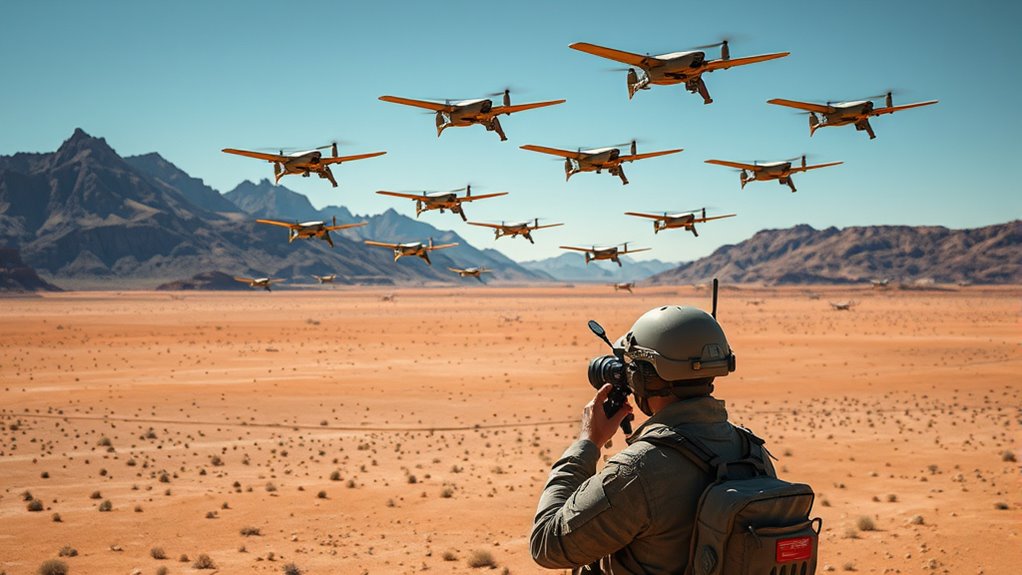 autonomous drone swarm tests