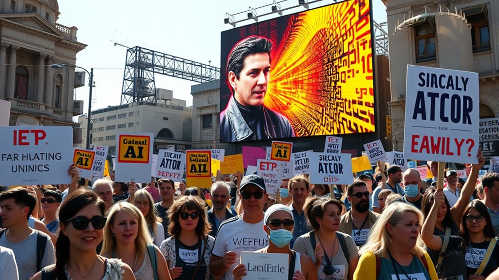 hollywood unions oppose ai actor cloning