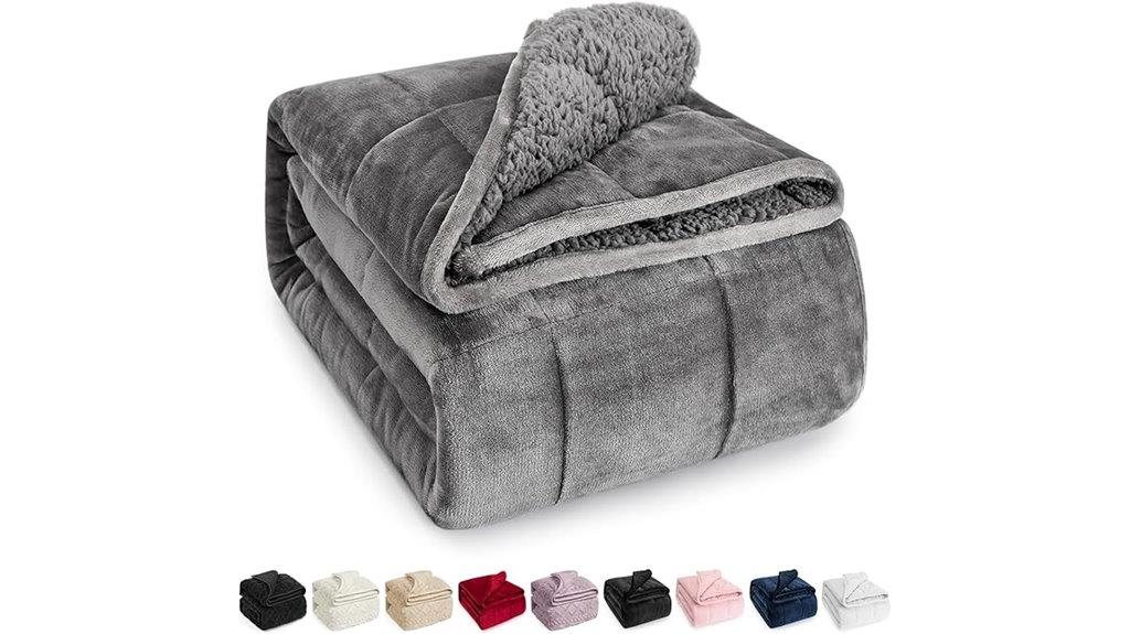 3 Best Weighted Blankets for Anxiety Relief That Actually Work 4 adult sherpa weighted blanket
