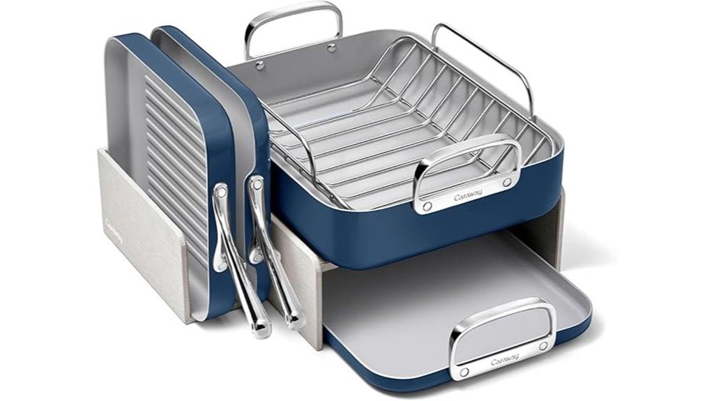 elegant multi piece cookware set