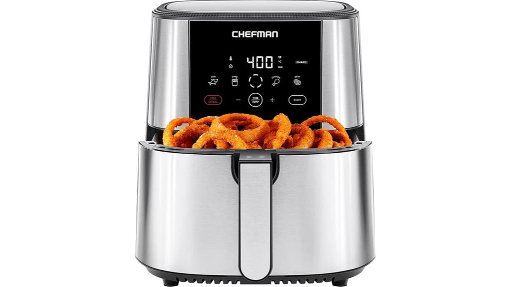 large 8 quart touch air fryer