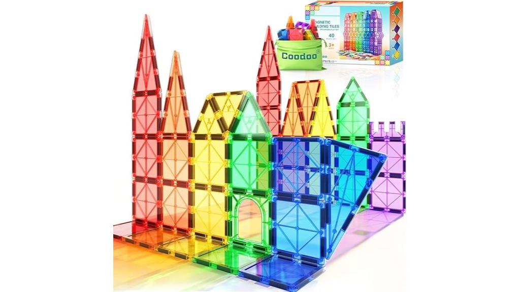 magnetic tiles building set