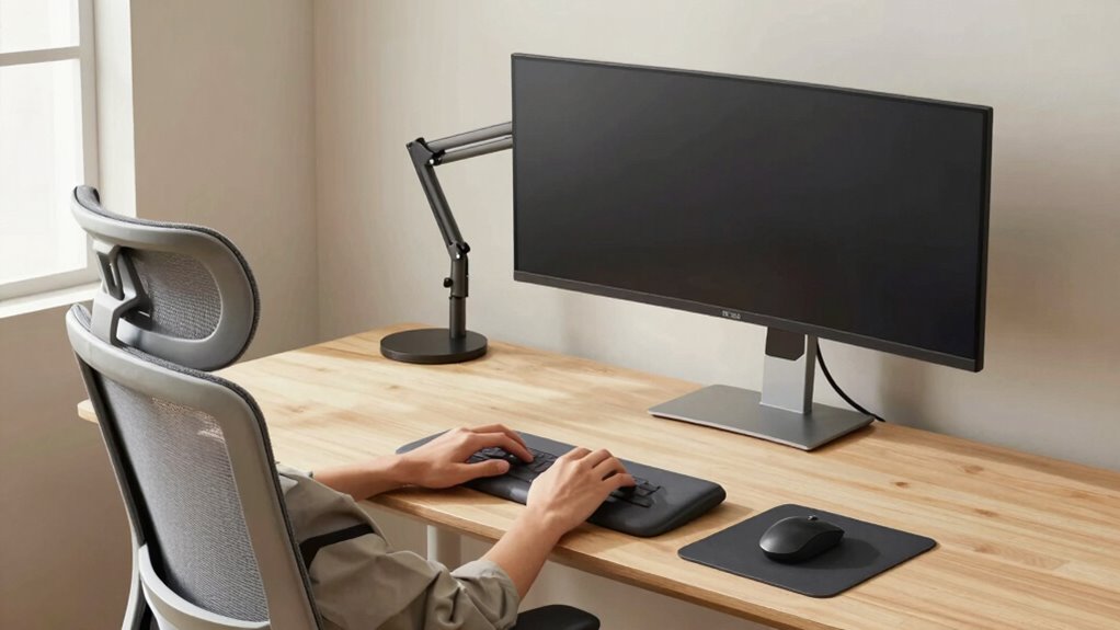 ergonomic workspace for health